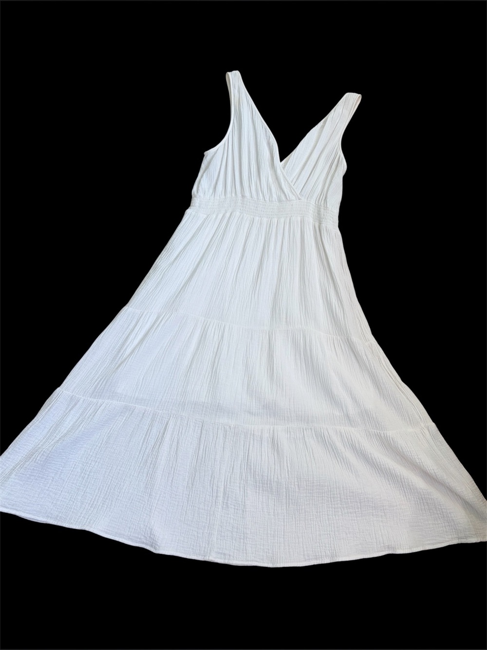 BEACH LUNCH LOUNGE Grecian style gauzey dress size XL white